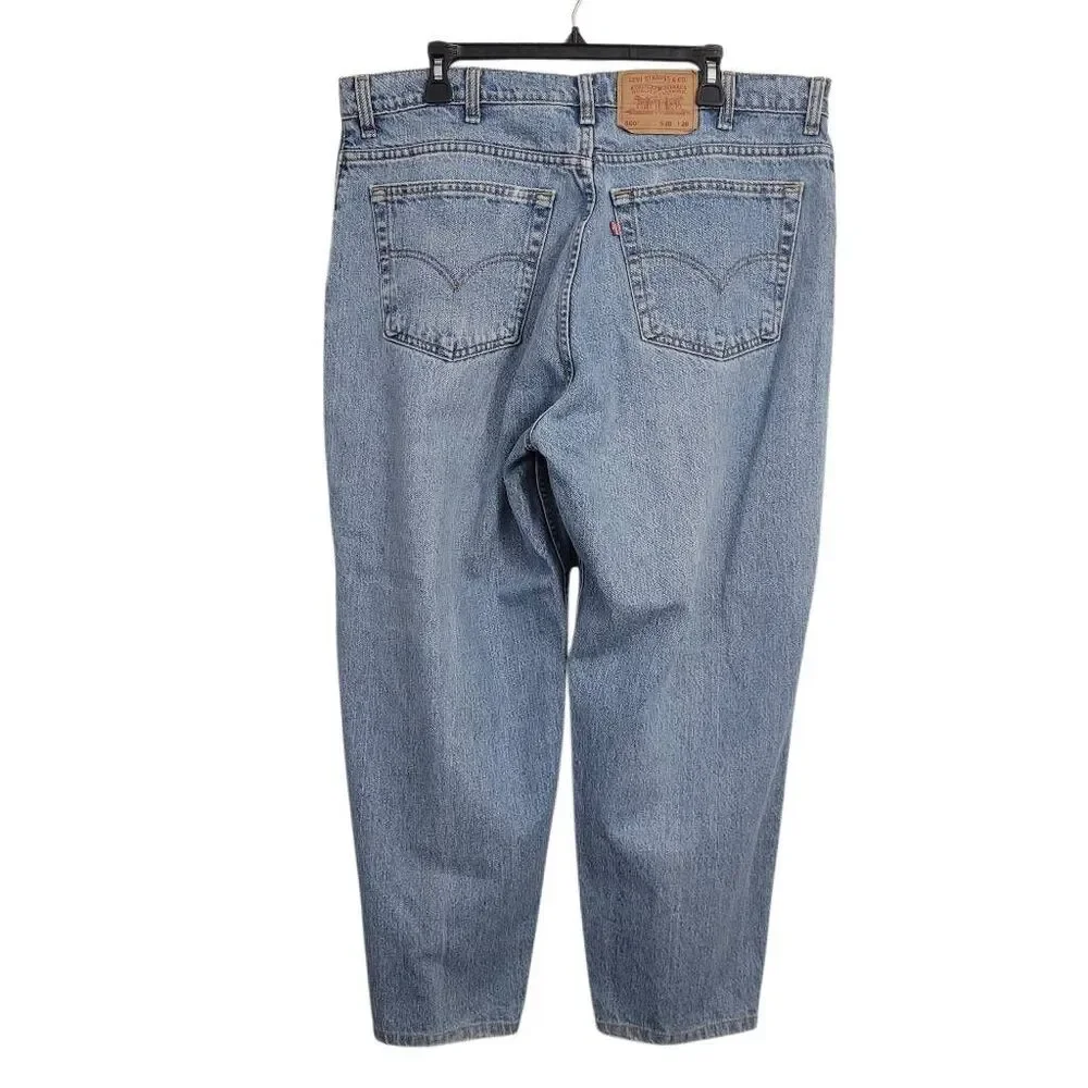 Vintage 90s Levi's 560 Loose Fit Tapered‎ Leg Denim Jeans Sz 38x28.5 Light Wash